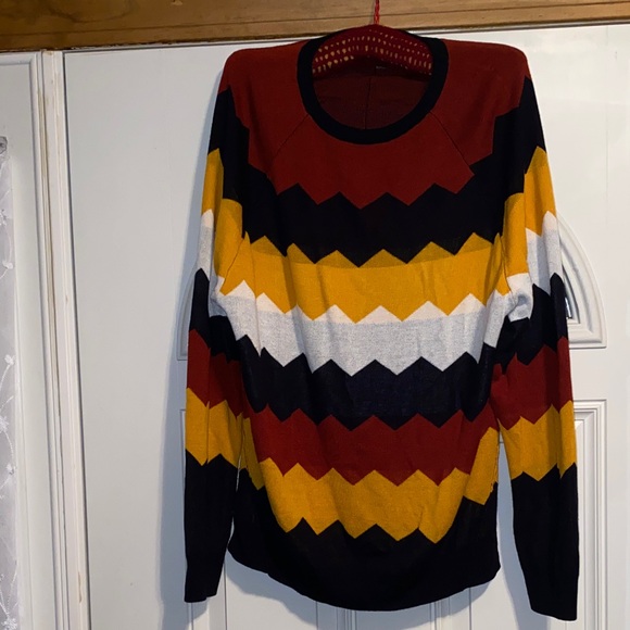 Colorful Chevron Sweater - Picture 1 of 5